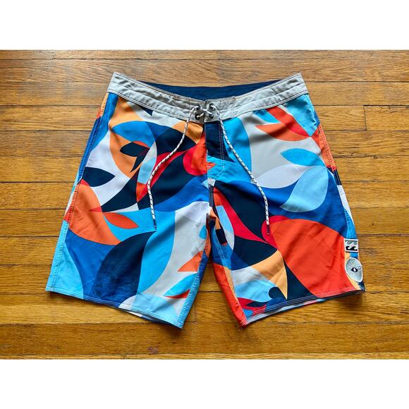 BILLABONG 19" Multicolored Retro Boardshorts sz 34 - Picture 1 of 12